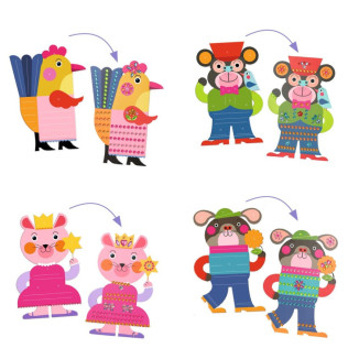 Crear con pegatinas resplandecientes DJECO