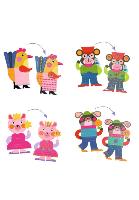 Crear con pegatinas resplandecientes DJECO