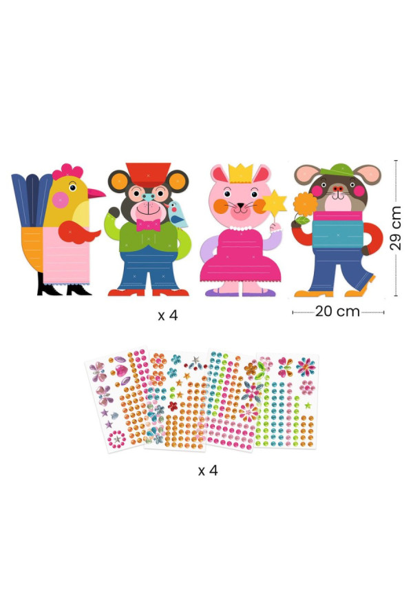 Crear con pegatinas resplandecientes DJECO