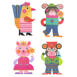 Crear con pegatinas resplandecientes DJECO