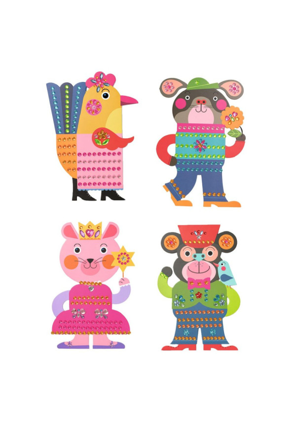 Crear con pegatinas resplandecientes DJECO