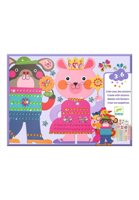 Crear con pegatinas resplandecientes DJECO