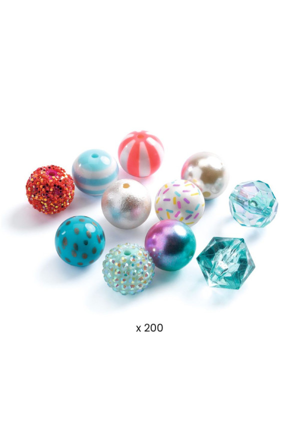 Perlas plateadas DJECO