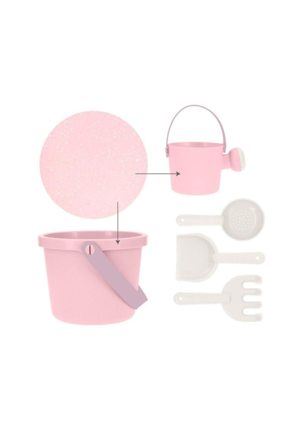 Set juguetes playa cubo glitter MONNEKA