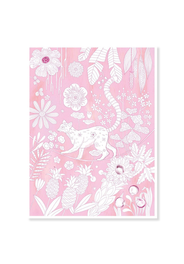 Posters para colorear Colouring Gallery salvajes DJECO
