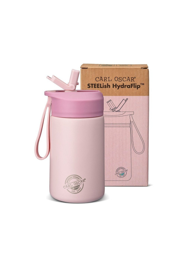 Botella de Acero Steel Hydraflip 400ml Rosa