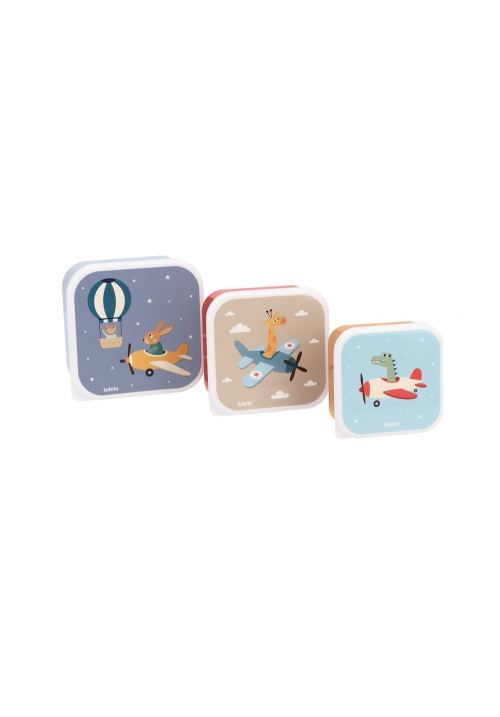 3 Cajas Almuerzo Planes TUTETE