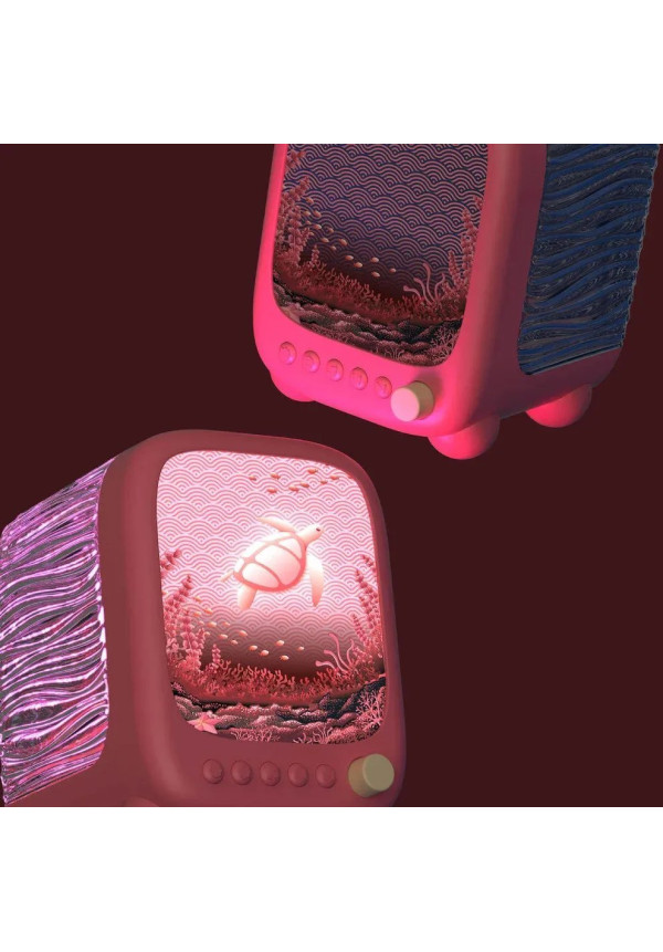 Lámpara Altavoz Proyector WAVY - Rosa MOB