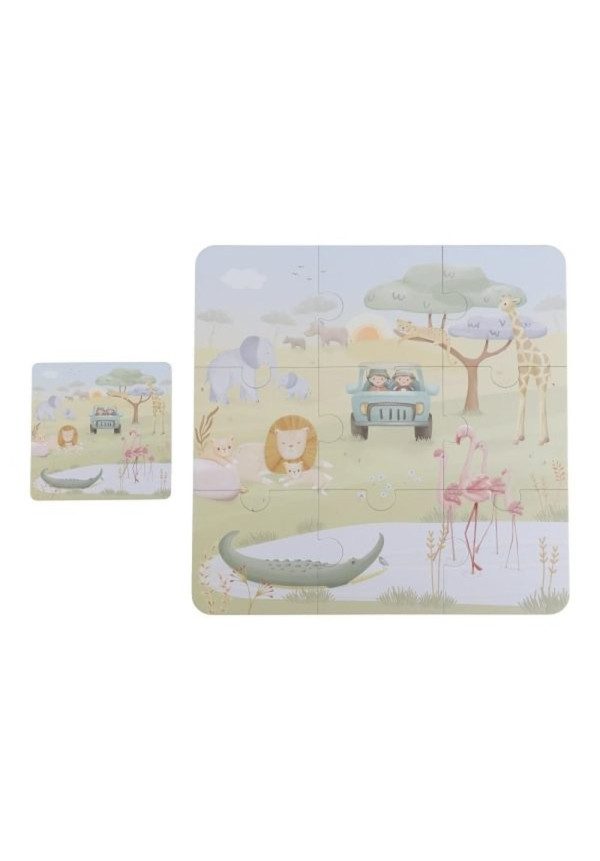 Puzzle 6 en 1 Safari Friends LITTLE DUTCH
