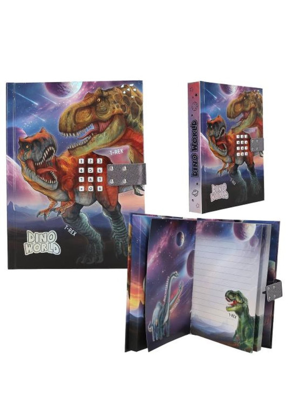 Diario con código y sonido Dino World BY DEPESCHE
