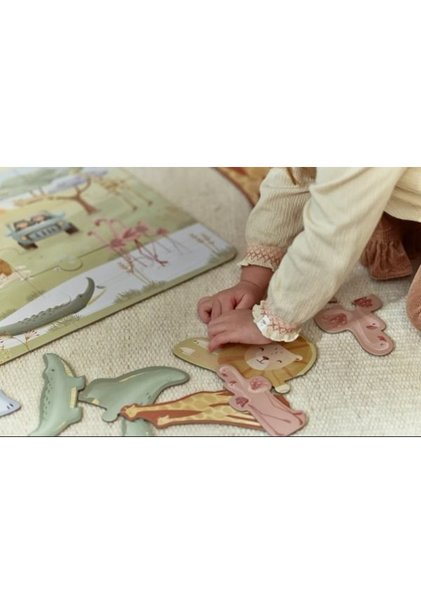 Puzzle 6 en 1 Safari Friends LITTLE DUTCH