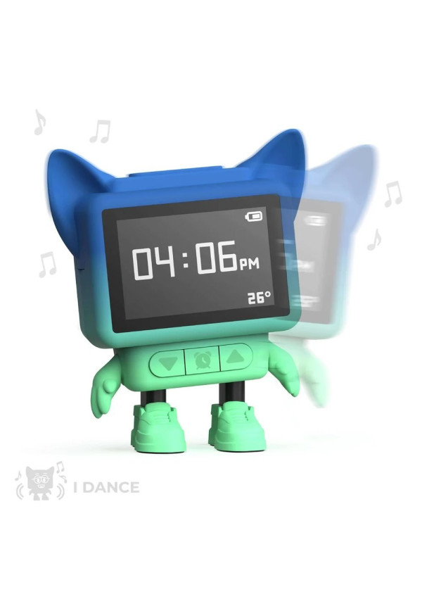 Despertador y Altavoz DANCING CLOCK - Azul MOB