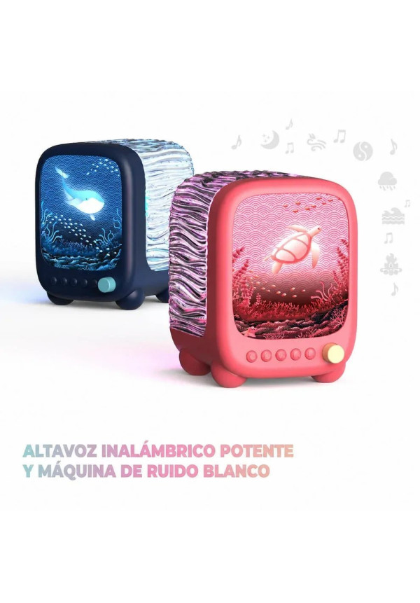 Lámpara Altavoz Proyector WAVY - Rosa MOB