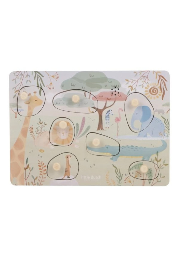 Puzzle con sonido Safari Friends LITTLE DUTCH
