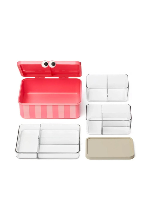 Caja de Almuerzo con 3 Bandejas Extraíbles colores surtidos NOUI NOUI