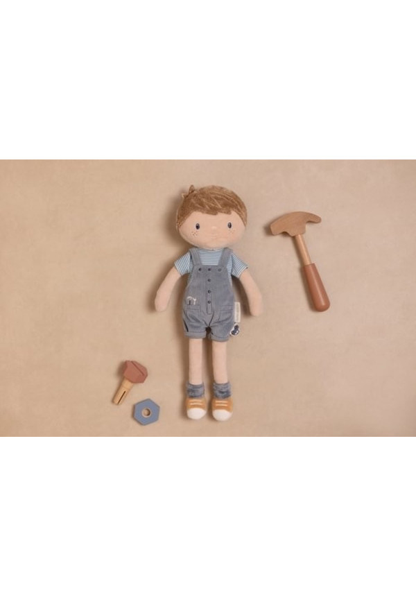 Muñeco de tela blandito 35 cm Jim LITTLE DUTCH