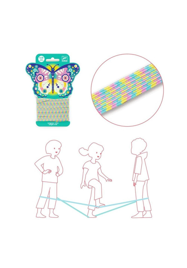 Juego habilidad Juego cinta elástica Mariposa DJECO