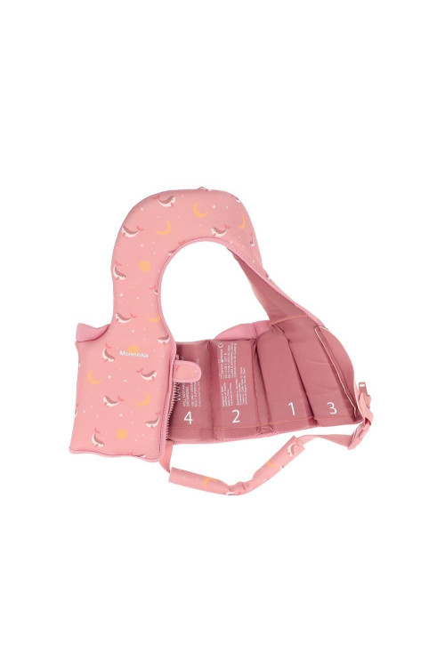 Chaleco Flotador Aprendizaje Whale Pink Talla 1-2 años MONNEKA