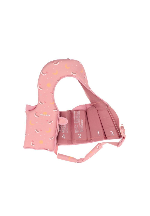 Chaleco Flotador Aprendizaje Whale Pink Talla 1-2 años MONNEKA