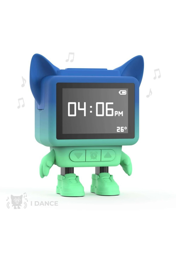 Despertador y Altavoz DANCING CLOCK - Azul MOB