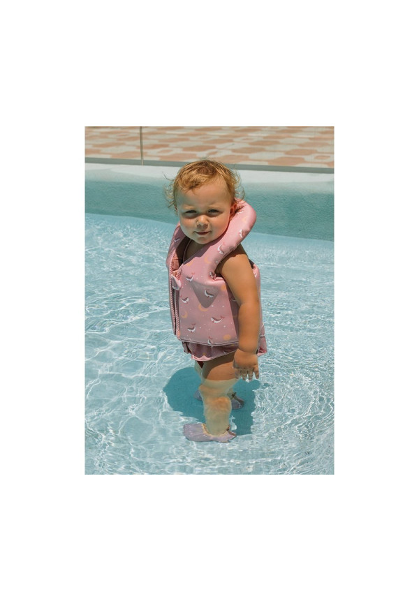 Chaleco Flotador Aprendizaje Whale Pink Talla 1-2 años MONNEKA
