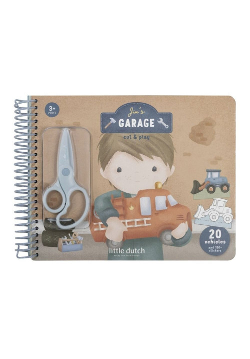 Libro recorta y pinta vehículos LITTLE DUTCH 