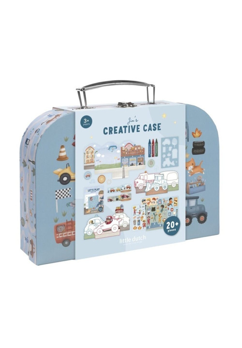 Maleta de creatividad Jim vehículos LITTLE DUTCH