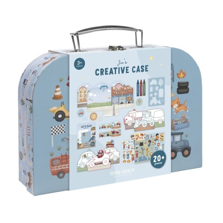 Maleta de creatividad Jim vehículos LITTLE DUTCH