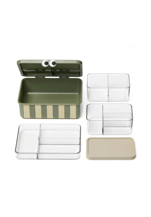 Caja de Almuerzo con 3 Bandejas Extraíbles colores surtidos NOUI NOUI