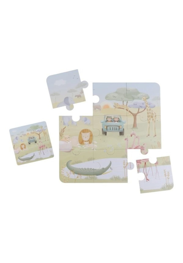 Puzzle 6 en 1 Safari Friends LITTLE DUTCH