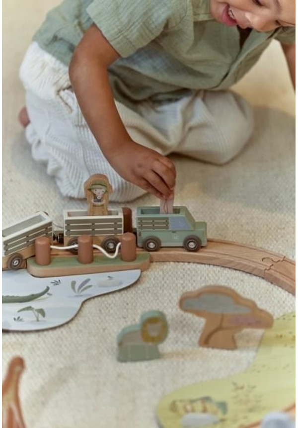 Sistema de tren Safari Friends LITTLE DUTCH
