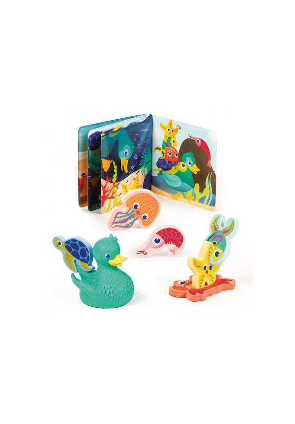 Conjunto para baño libro y animales LUDI