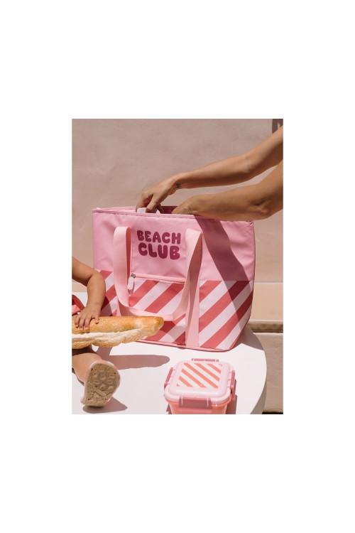 Bolso Tote Nevera Stripes Bloom & Blush MONNEKA