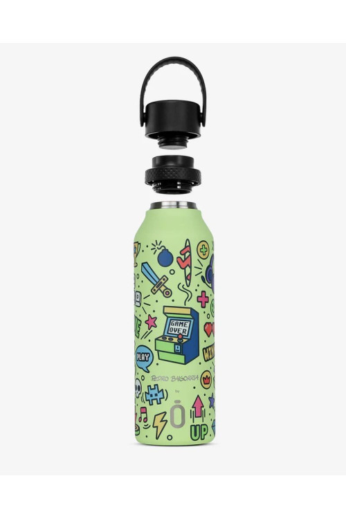 Botella Mii 600 Pedro Baigorria - Retro Gamer Sharp Green RUNBOTT