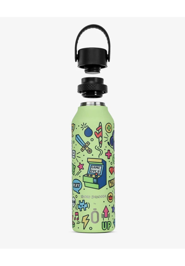 Botella Mii 600 Pedro Baigorria - Retro Gamer Sharp Green RUNBOTT