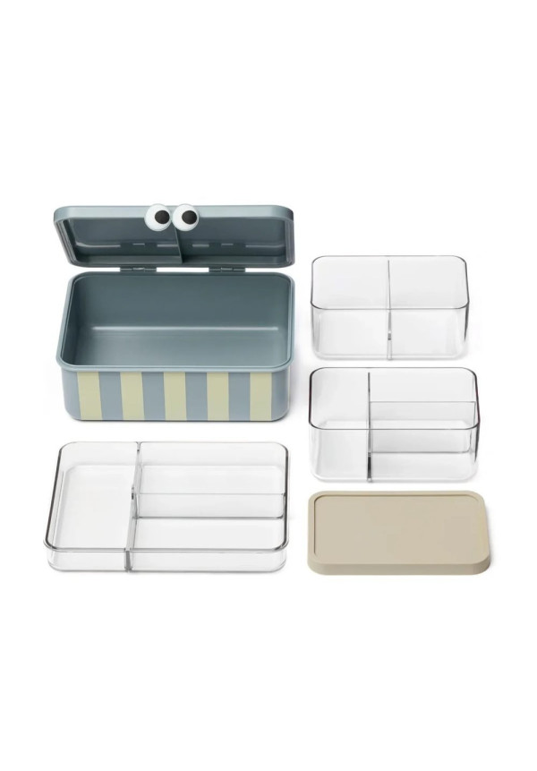 Caja de Almuerzo con 3 Bandejas Extraíbles colores surtidos NOUI NOUI