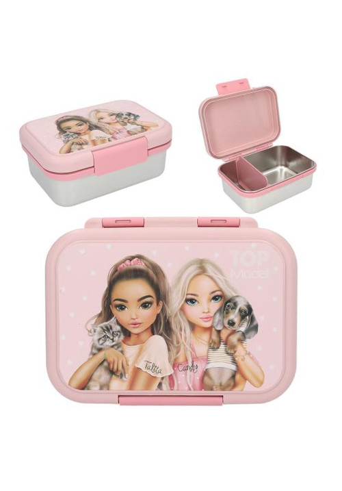 Fiambrera de acero inoxidable rosa BY DEPESCHE