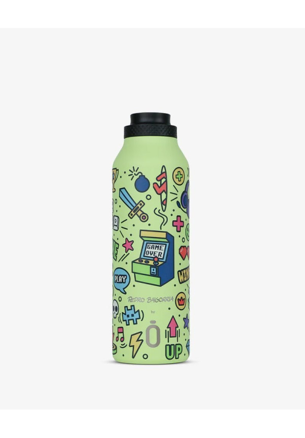 Botella Mii 600 Pedro Baigorria - Retro Gamer Sharp Green RUNBOTT