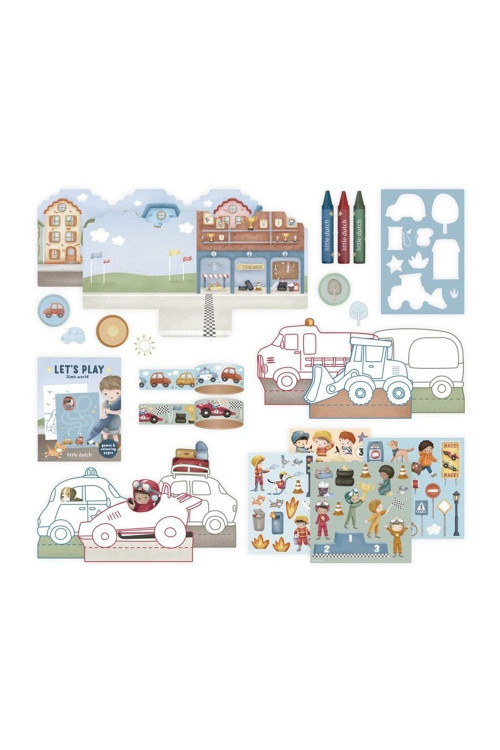 Maleta de creatividad Jim vehículos LITTLE DUTCH