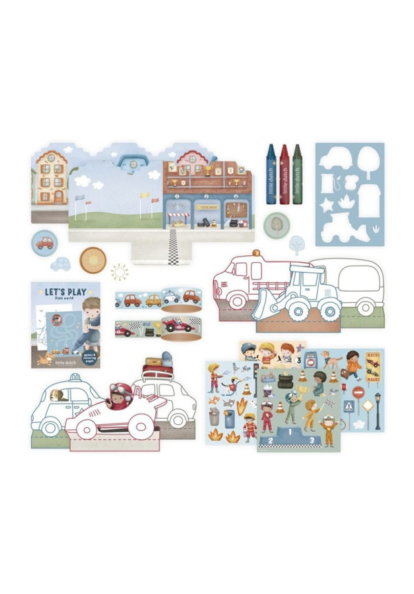 Maleta de creatividad Jim vehículos LITTLE DUTCH