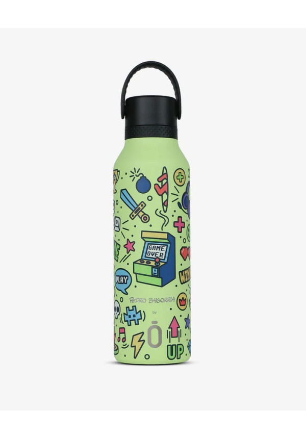 Botella Mii 600 Pedro Baigorria - Retro Gamer Sharp Green RUNBOTT