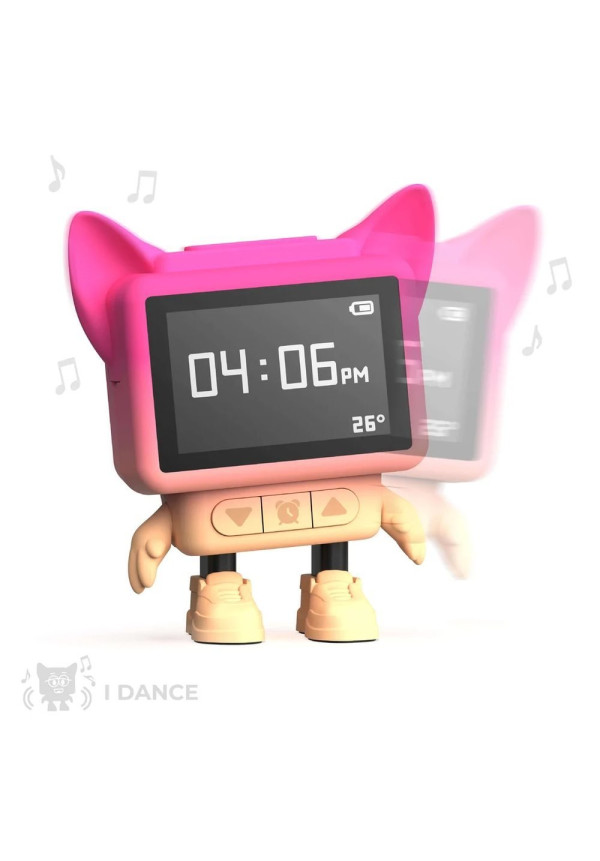 Despertador y Altavoz DANCING CLOCK - Rosa MOB