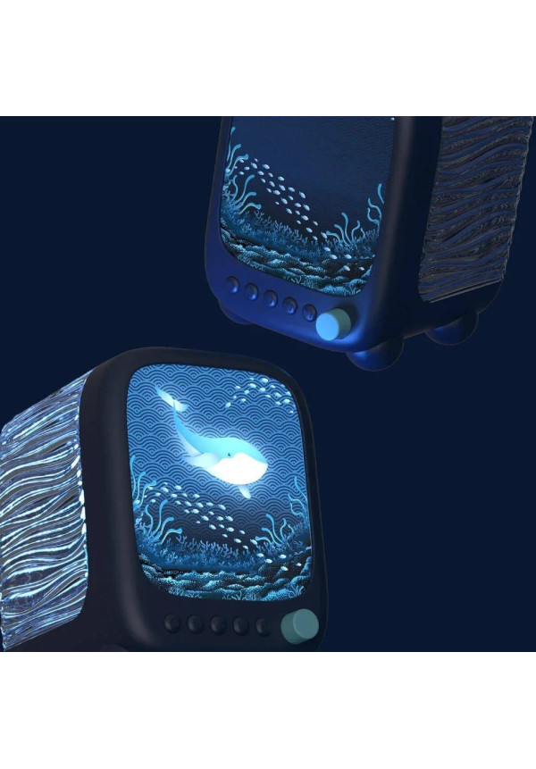 Lámpara Altavoz Proyector WAVY - Azul MOB 