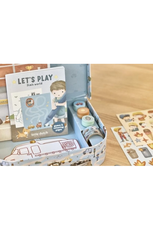 Maleta de creatividad Jim vehículos LITTLE DUTCH