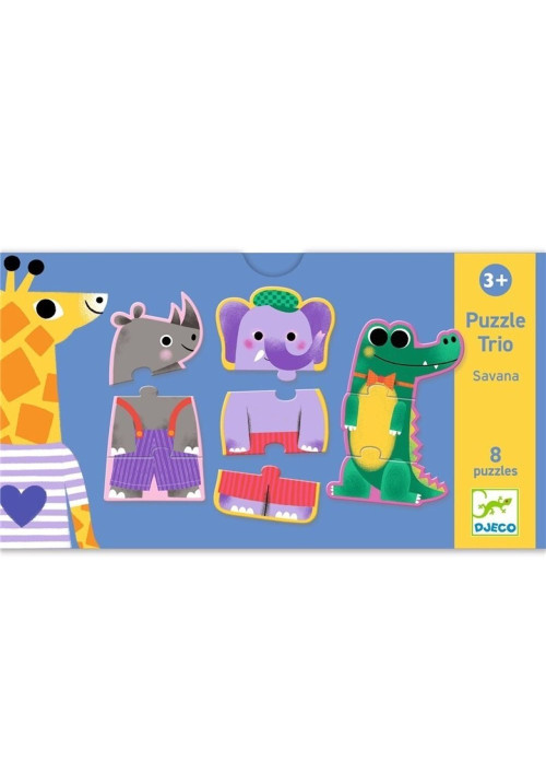 Puzzle Trio Savana DJECO 