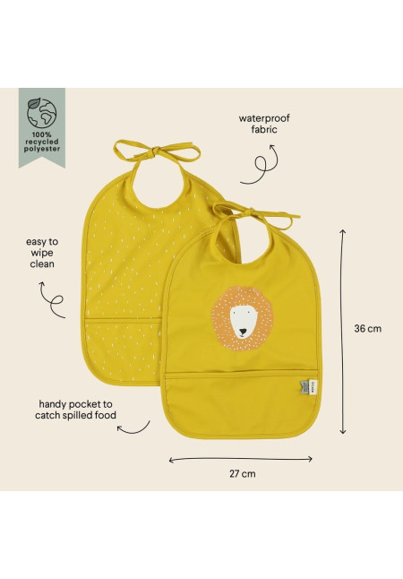Babero impermeable 2-pack - Mr. Lion TRIXIE