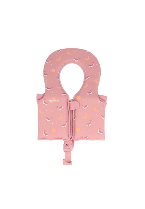 Chaleco Flotador Aprendizaje Whale Pink Talla 1-2 años MONNEKA
