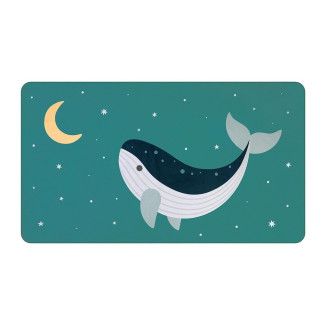 Toalla Playa Microfibra Whale Teal MONNEKA