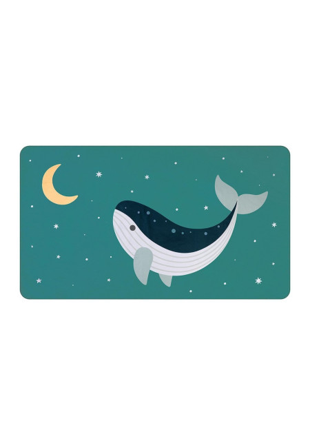 Toalla Playa Microfibra Whale Teal MONNEKA