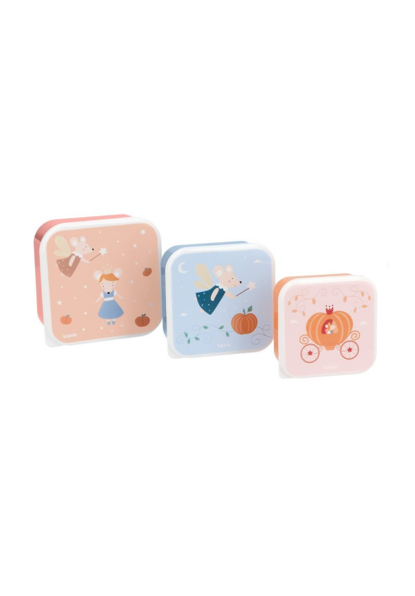 3 Cajas Almuerzo Mouse Fairies TUTETE